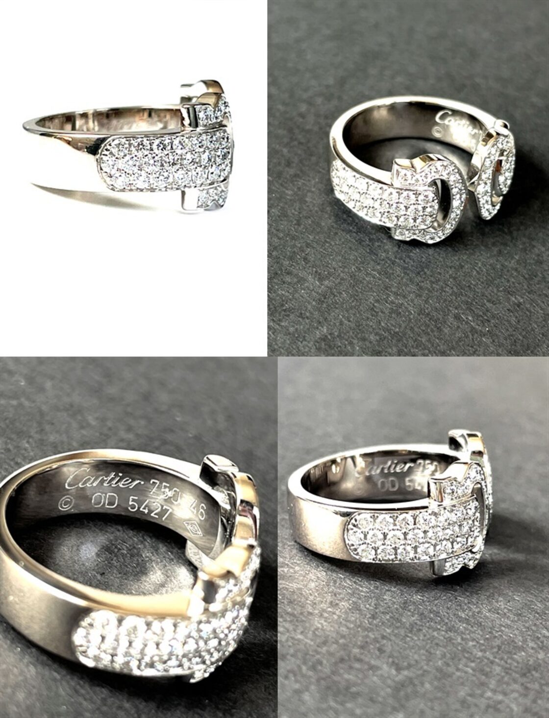 CARTIER / カルティエ 2C ブークルセ フルダイヤモンド ハーフパヴェ  