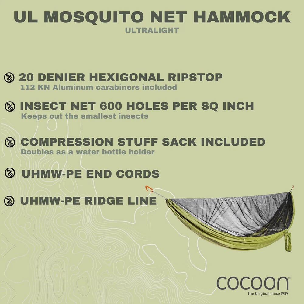 cocoon|Ultralight Mosquito Net Hammock コクーン ウルトラ cocoon|Ultralight Mosquito Net Hammock コクーン ウルトラ