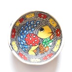 インド　マドゥバニ (ミティラー) アート  ペーマーマッシュ　長方形トレイ ( 飾り皿 )