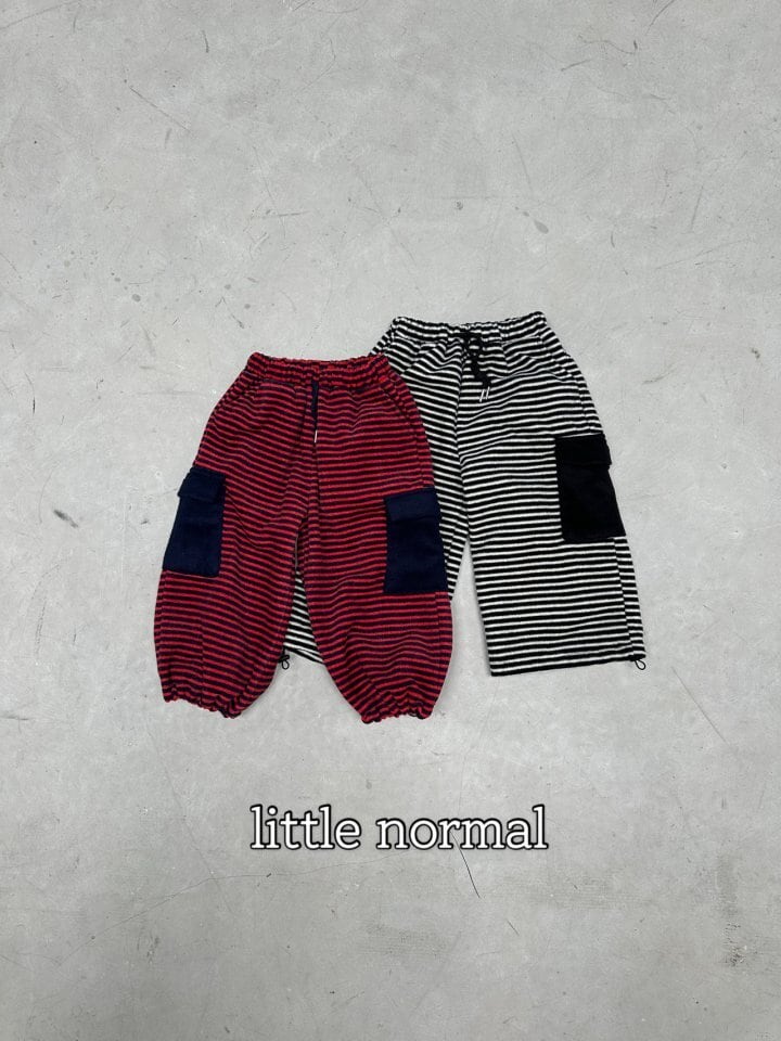 ※11/23まで5%OFF予約【little normal】fleece cargo PT/S-JS