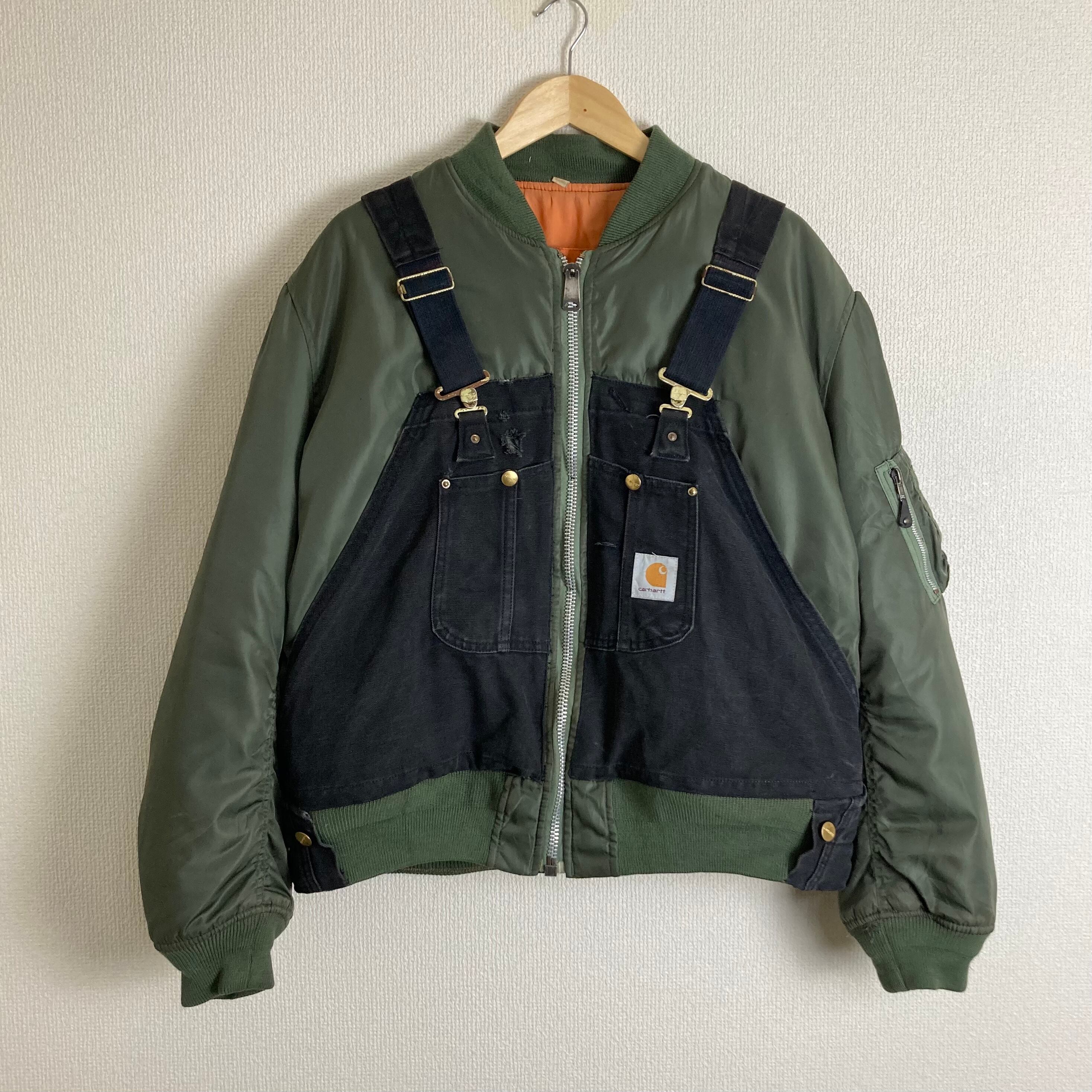 【リメイク】Carhartt Overall × Military MA-1