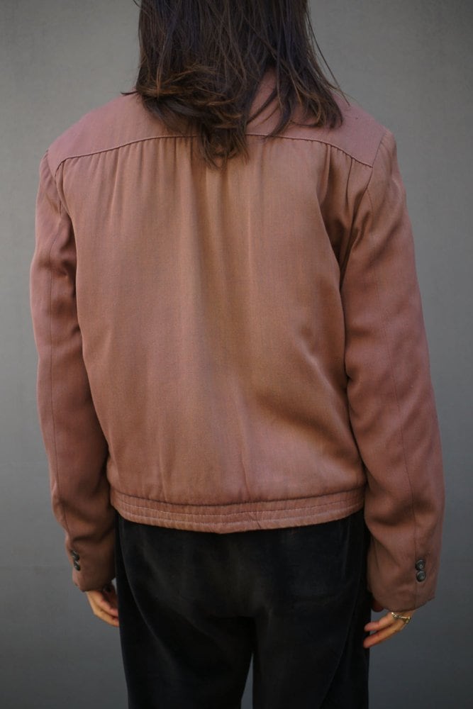 Vintage Rayon Gabardine Drizzler Jacket Gabardine [1950s-] Vintage