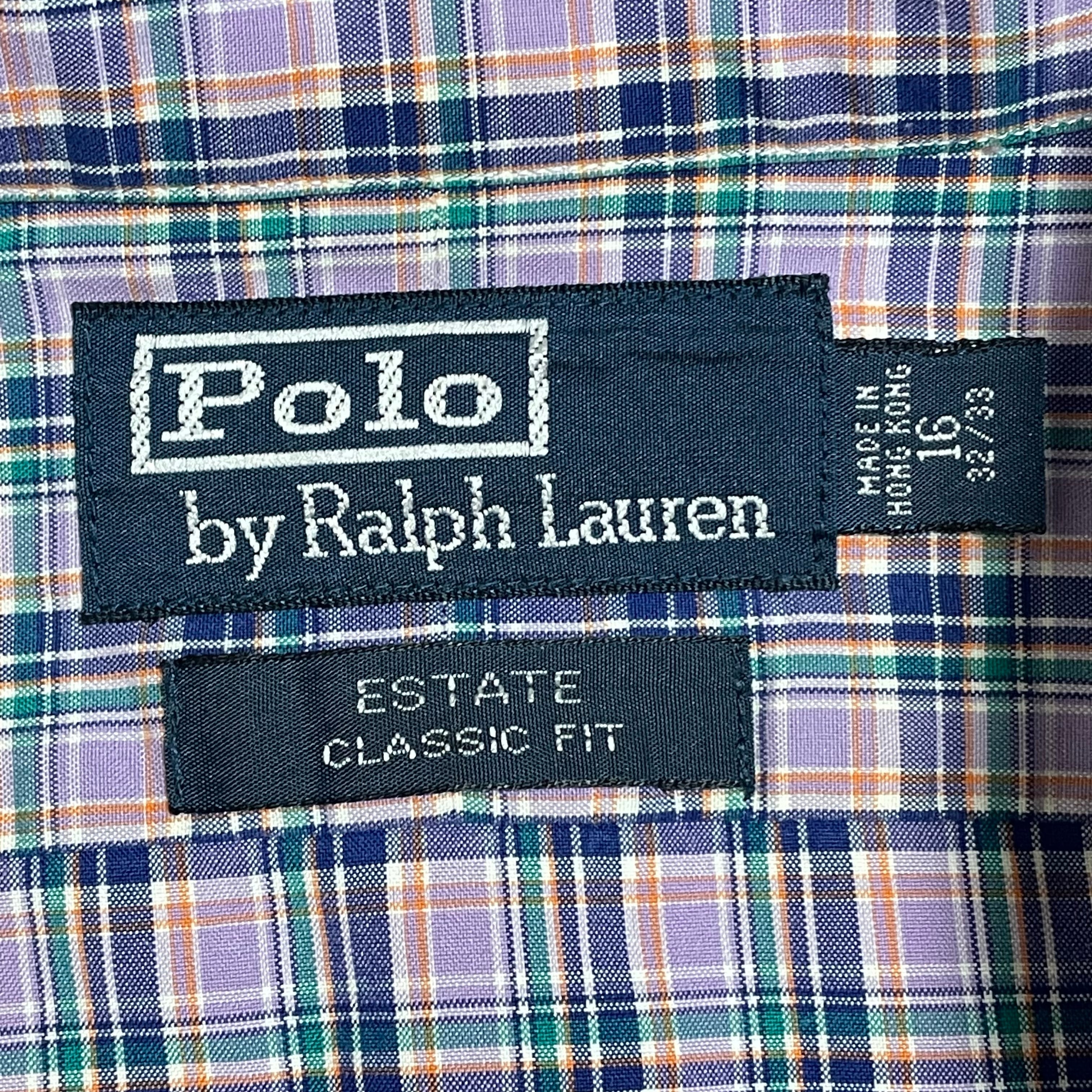 POLO by RALPH LAUREN】香港製 チェック柄 長袖シャツ カジュアル