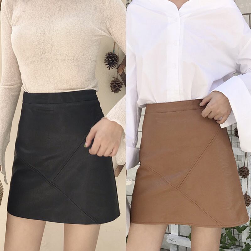 シンプル・Aライン切り替えミニスカート