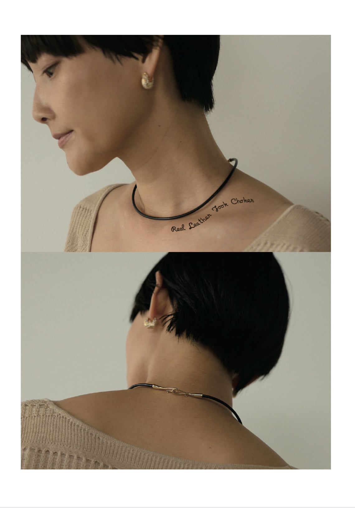 CHIGNON 】リアルレザーフックチョーカー | valance 福井｜レディース