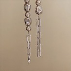 Silver bead necklace (ME442)