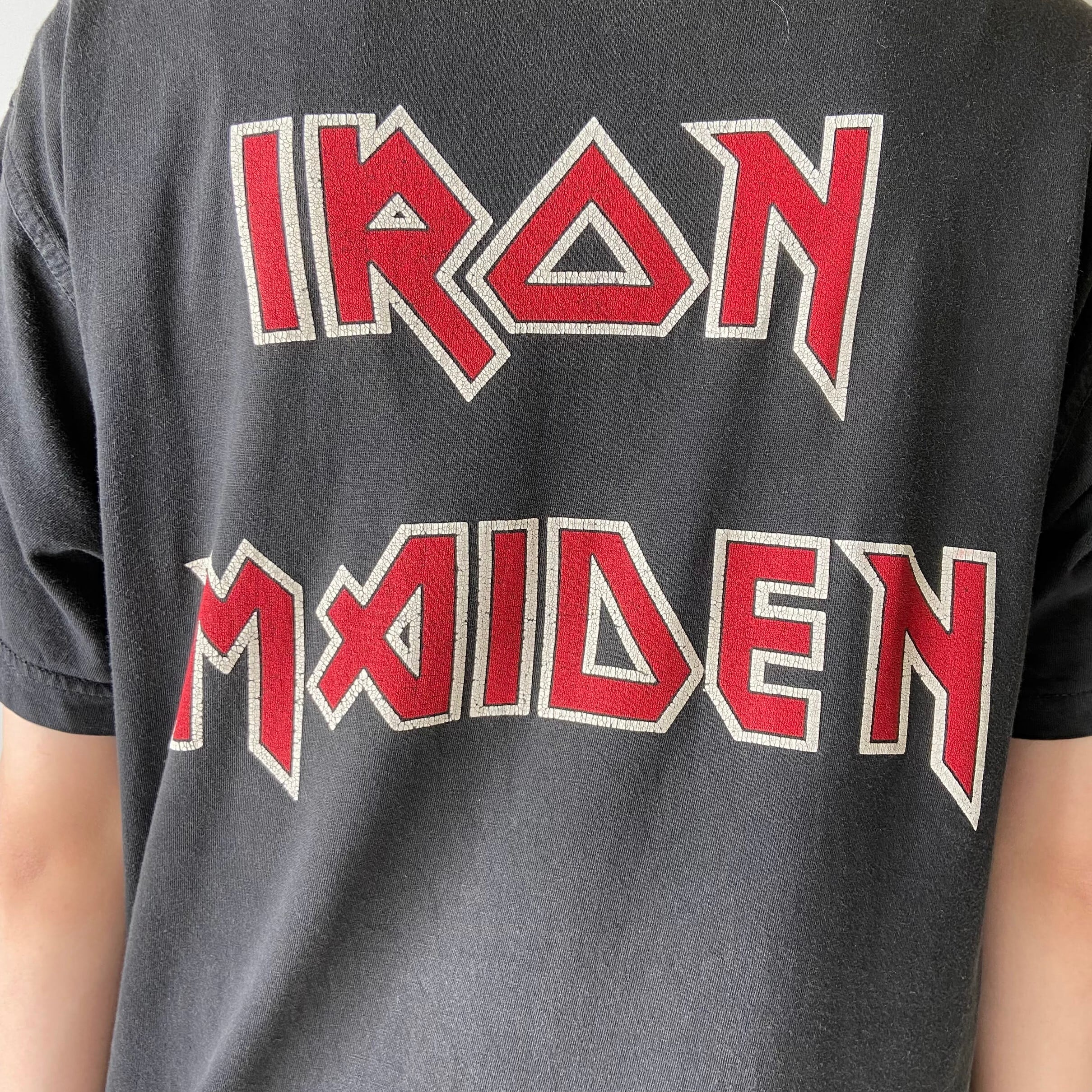 IRON MAIDEN アイアンメイデン バンドTシャツ メンズL相当 古着 両面 