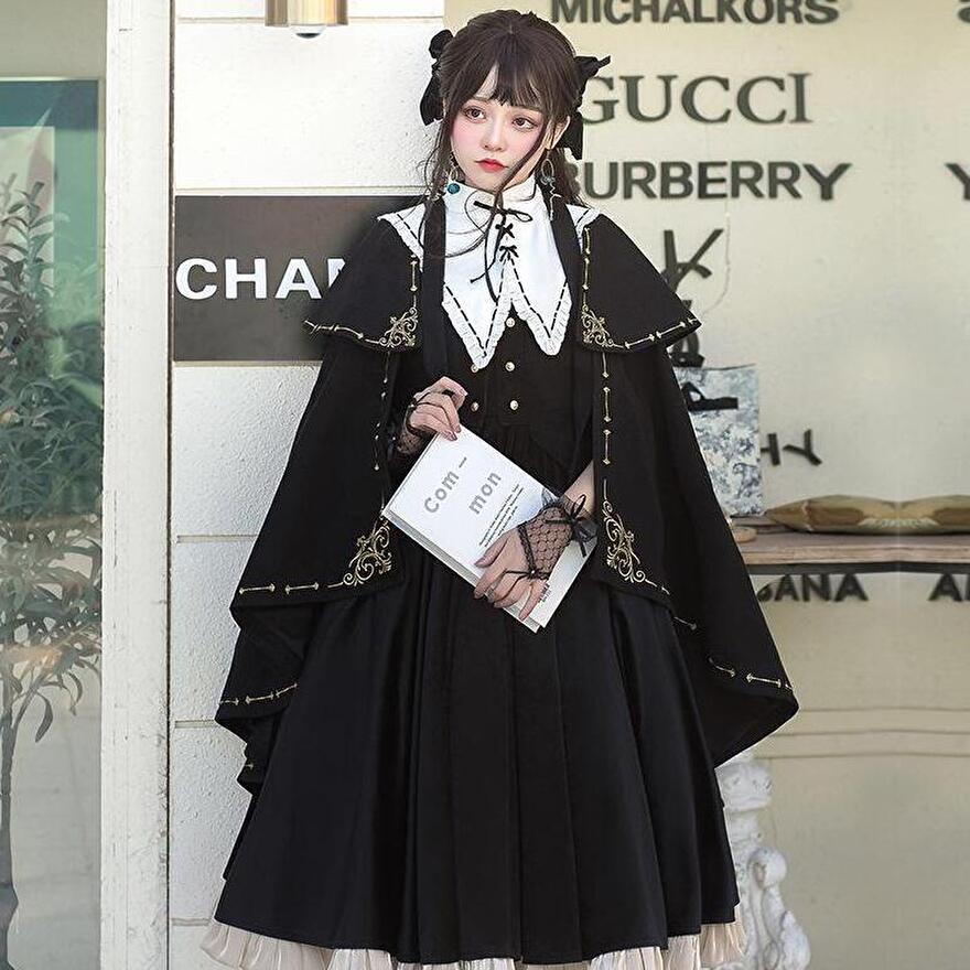 ゴスロリ通販 With U ゴシック ロリィタ クラロリ マント ベスト つけ