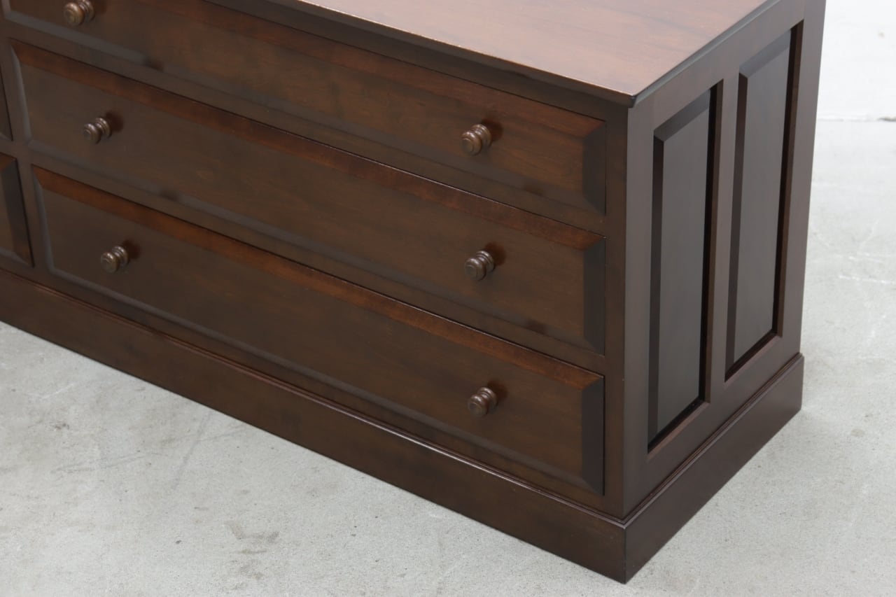 松本民芸家具 E-33型 ローチェスト ミズメザクラ無垢材 ローボード