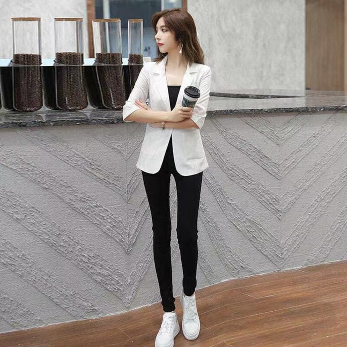 ジャケット テーラードジャケット スーツジャケット アウター 7分袖  