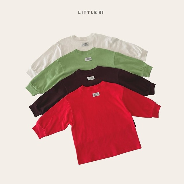 【取寄】LITTEL HI ポイントMTMTシャツ｜秋服｜韓国子供服｜26/AT