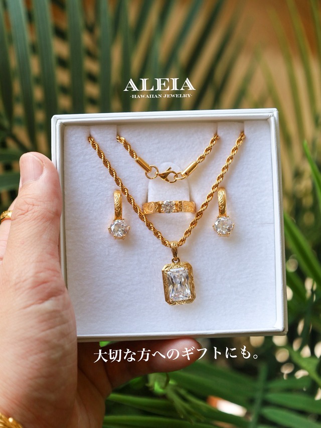 【特別価格】輝きギフトセット　[316L]ハワイアンジュエリー