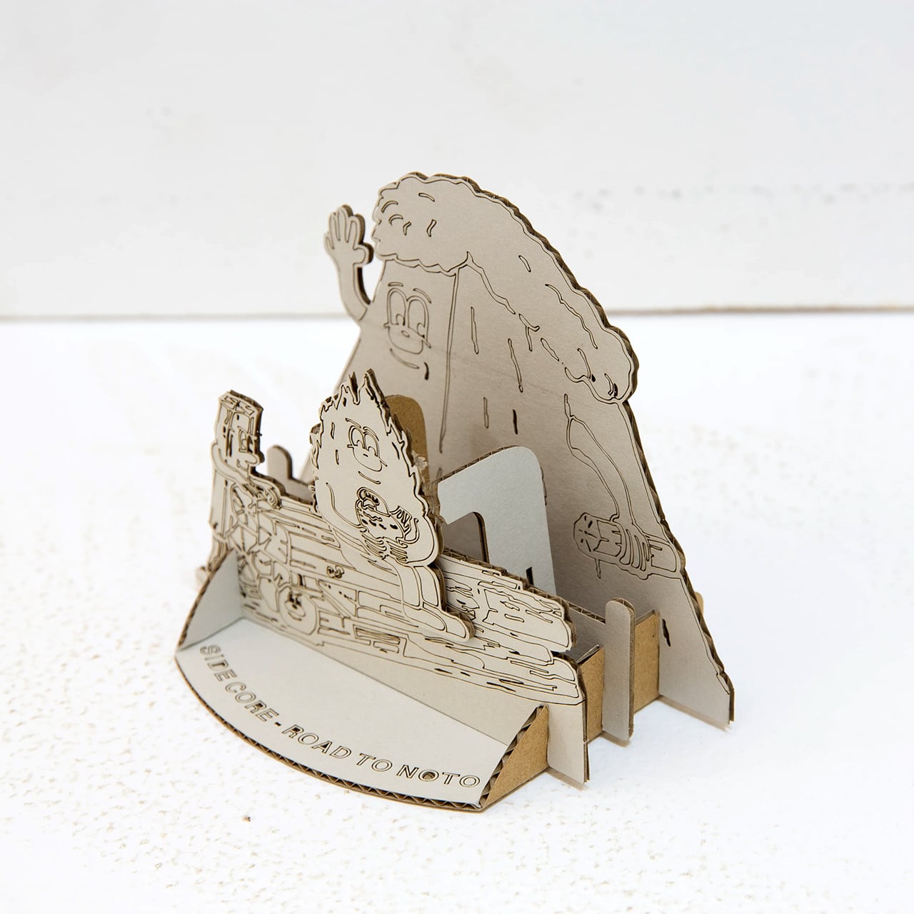 流体アート2点セット SIDE CORE: Road to Noto ダンボールオブジェ | ON SUNDAYS