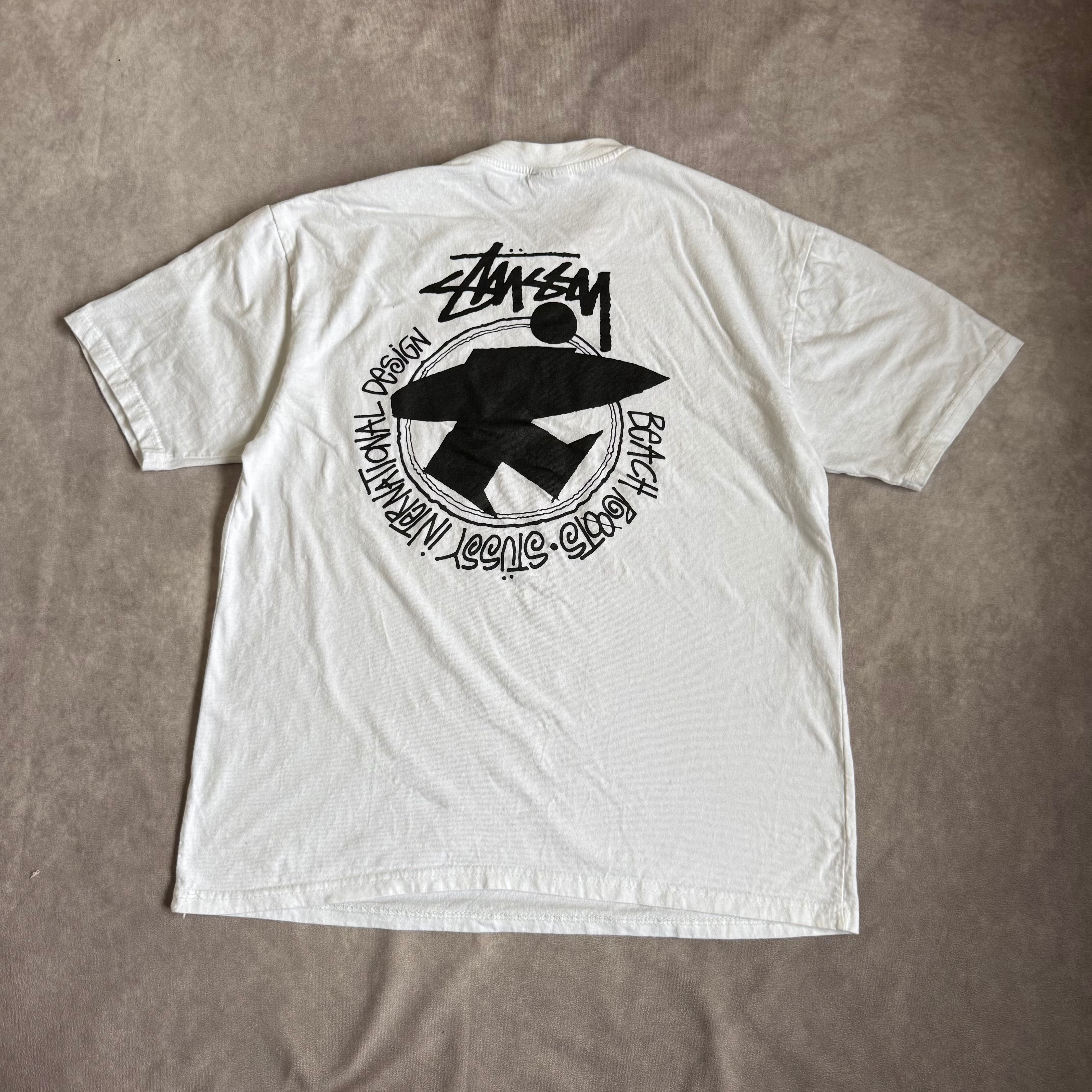 00s Stussy Back Print T-shirt Made in Honduras SIZE L | 古着屋adm