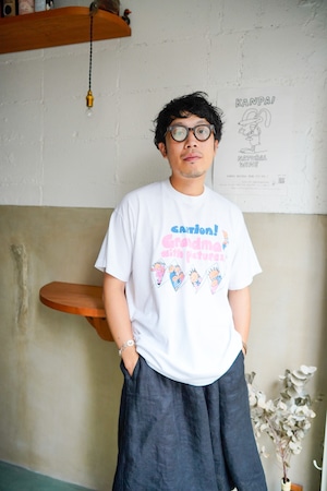 【1990s】"Best by Fruit of the Loom" Caution! Grandma with Picture Joke T-shirts / 6-217