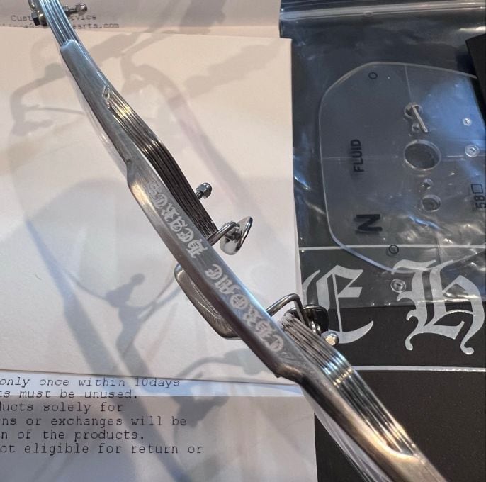 CHROME HEARTS クロムハーツ fluid チタン リムレスメガネ フルイド