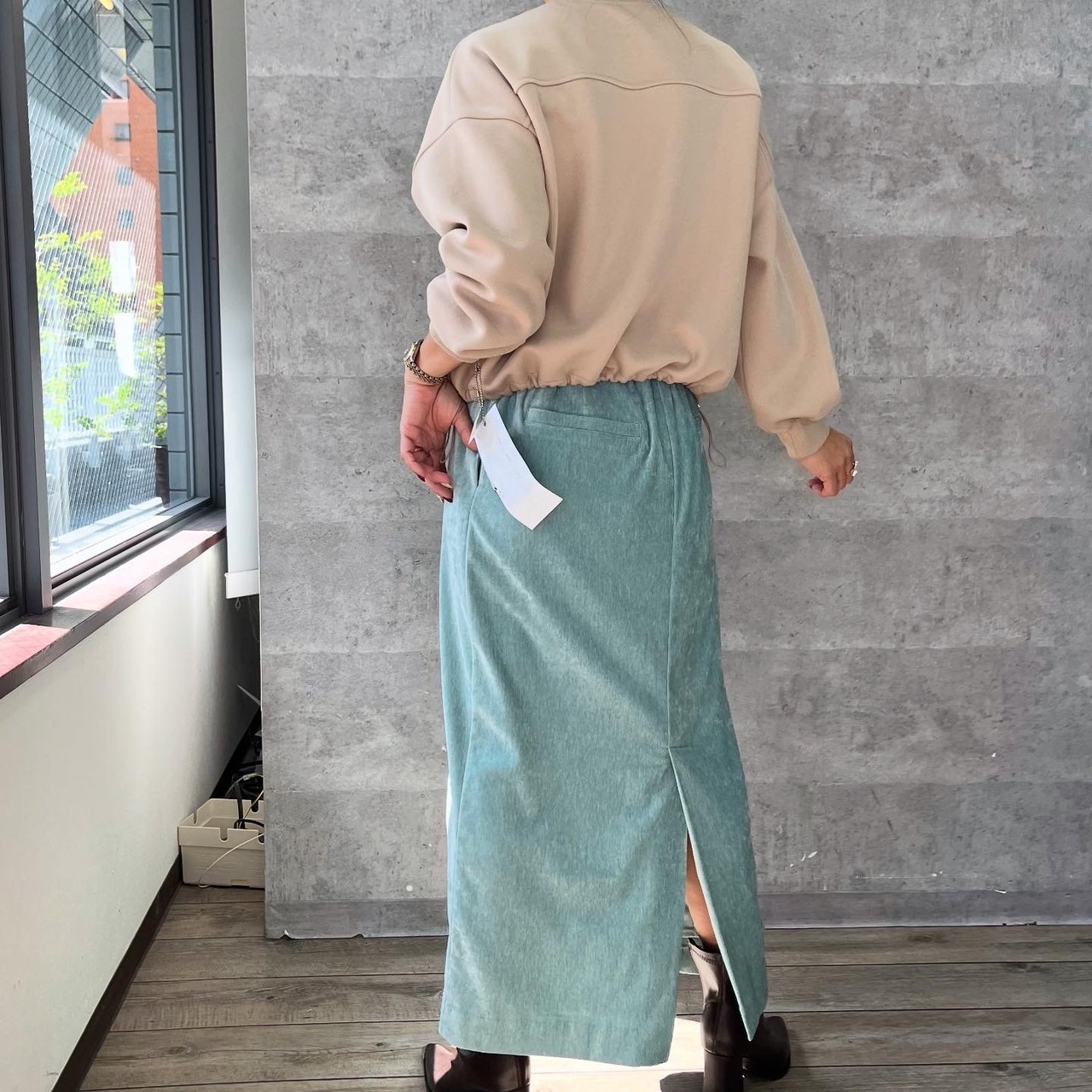 アンナケリー  Annakerry 裏起毛ボンディングマークトップス