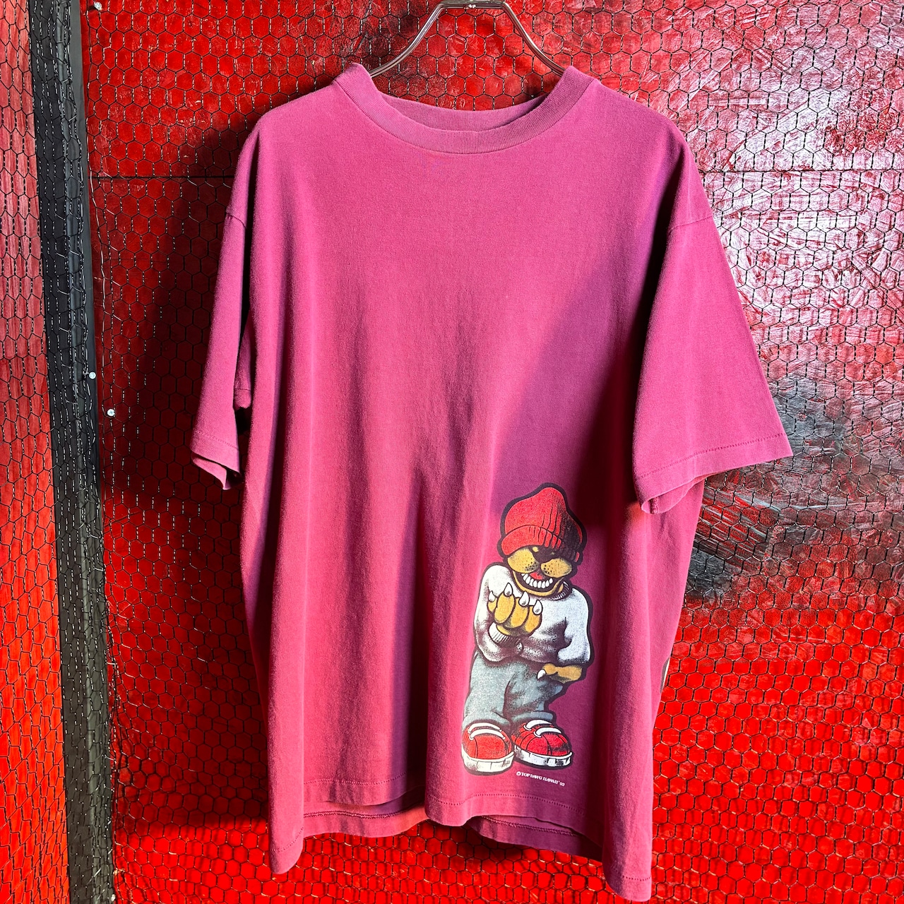 90s USA製 TOP DAWG グラフィックTee スケーター