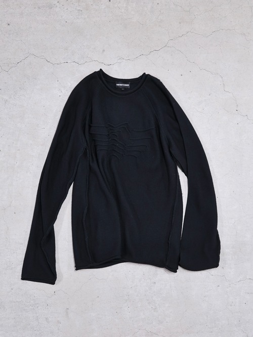 【EMPORIO ARMANI】logo design relax fit knit