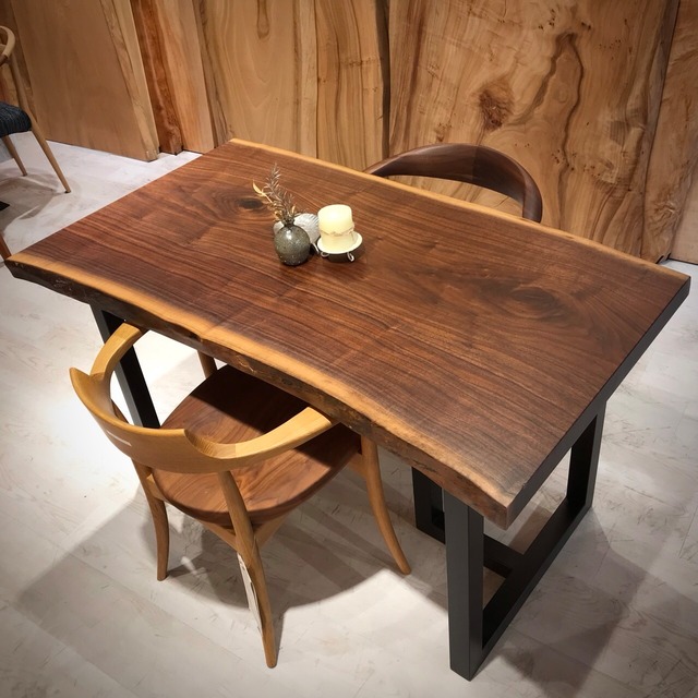 ウォールナット_1330×760-680×52_横浜元町店_テーブル天板/一枚板 241330 t001