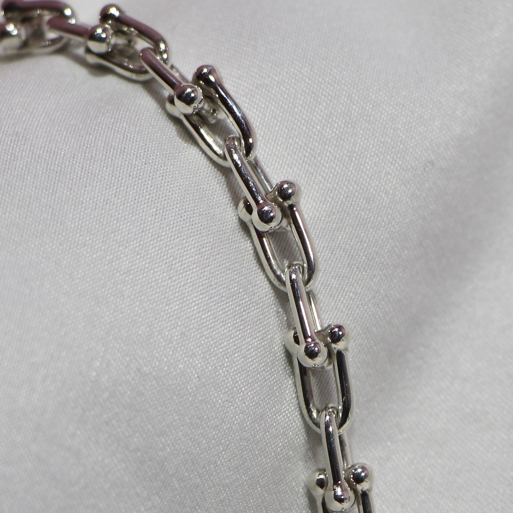 Tiffany&Co. ハードウェア スモール リンク ブレスレット シルバー925  