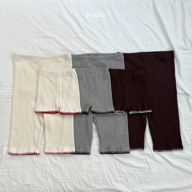 韓国子供服 / 26Autumn / 〖取寄〗neu / ワッフルメローショーツ / ユニセックス / キッズ服 *XXS~L*