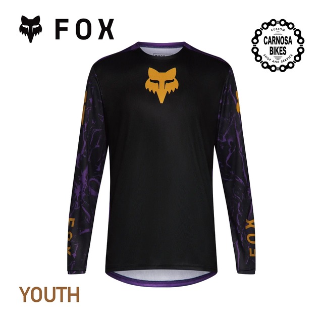 【FOX】YOUTH RANGER LONG SLEEVE JERSEY Image Print [ユース レンジャー ロングスリーブジャージ イメージプリント] 2026 Plum Purple キッズ用