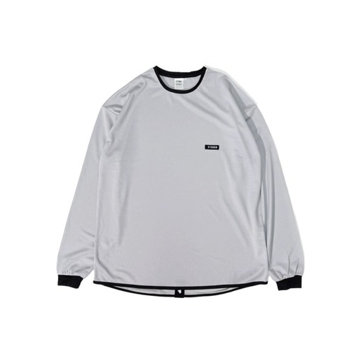 P-Long T-shirts：ライトグレー/ブラック