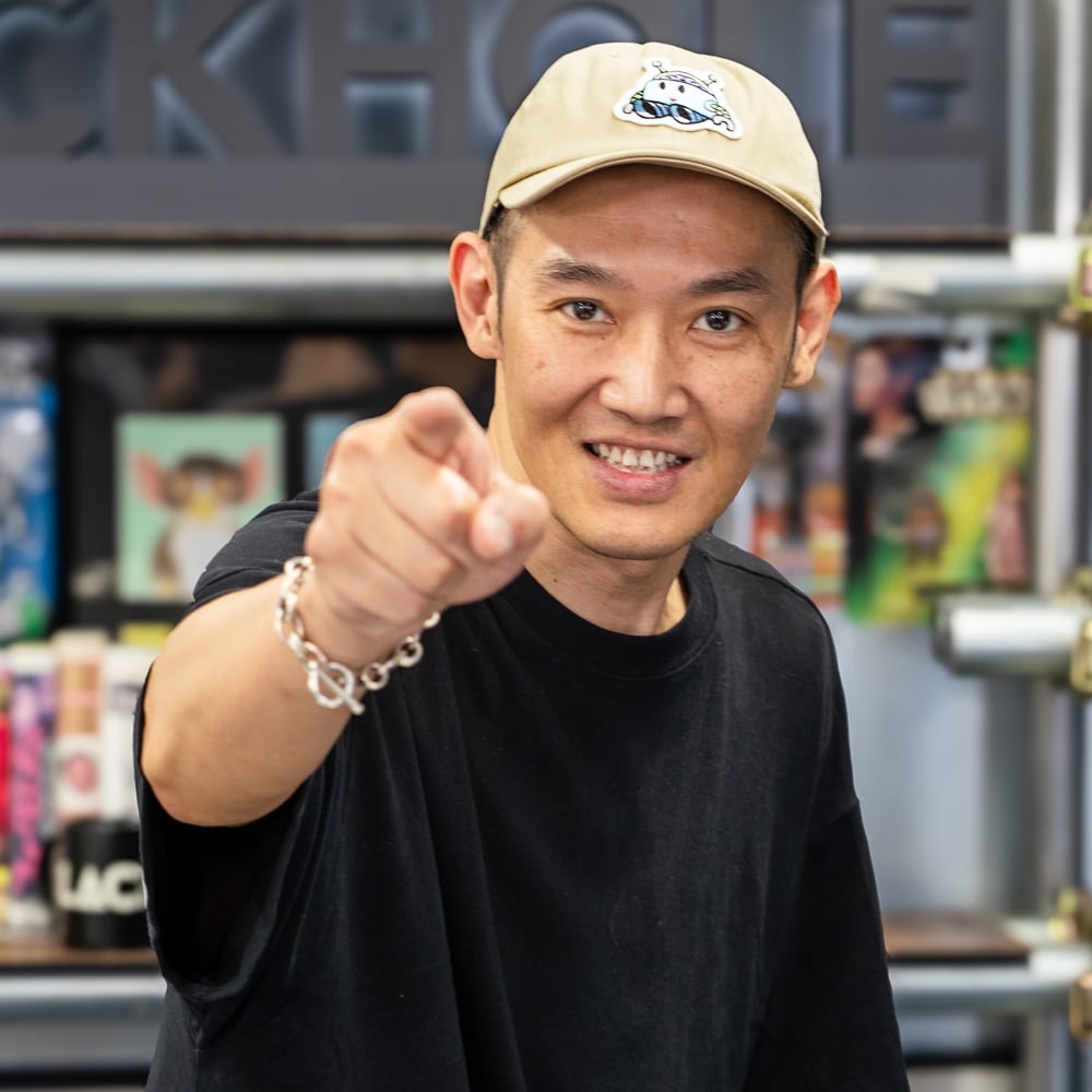 ブラックホールくんワッペンキャップ・ベージュ（販売期間限定