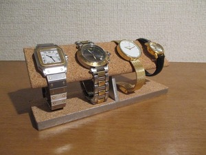 腕時計スタンド　腕時計スタンド 高級　腕時計スタンド かわいい　ウオッチスタンド　腕時計収納　4本掛けコルク腕時計スタンド　コルク仕様　1918
