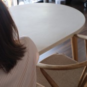 【専用】ダイニングテーブル/Half Oval