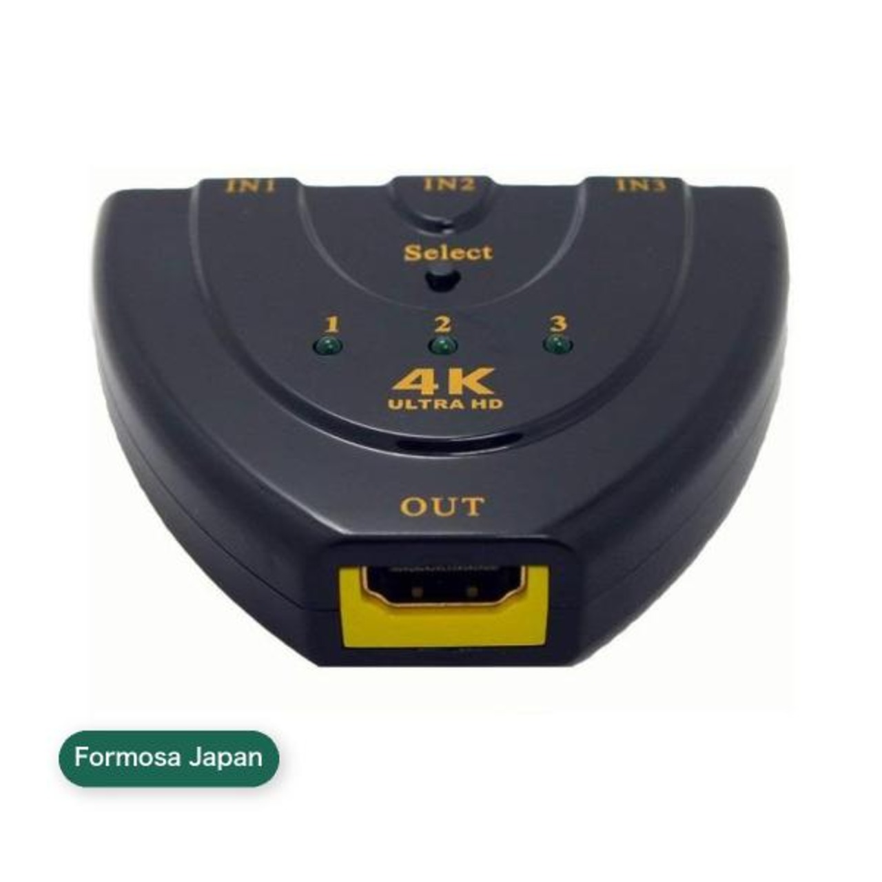 Formosa Japan 4K HDMI 切替器 HDMIセレクター 入力 3端子 出力 1端子 3HDMI to 1HDMI UHD