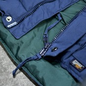 navy down vest
