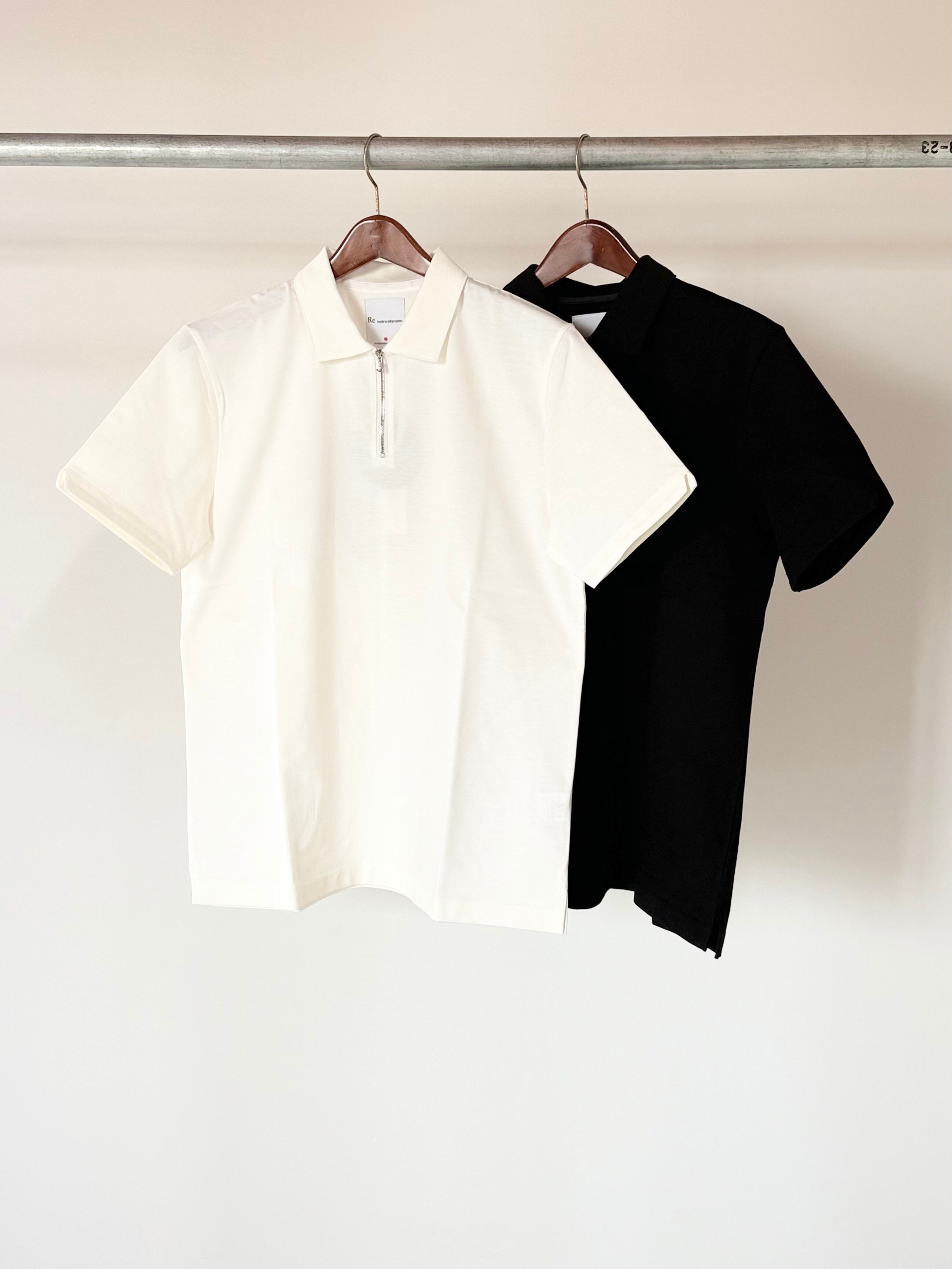 Re アールイー【Dress Organic Cotton Zip Knit Shirt】 | LARGE LAB TOWN