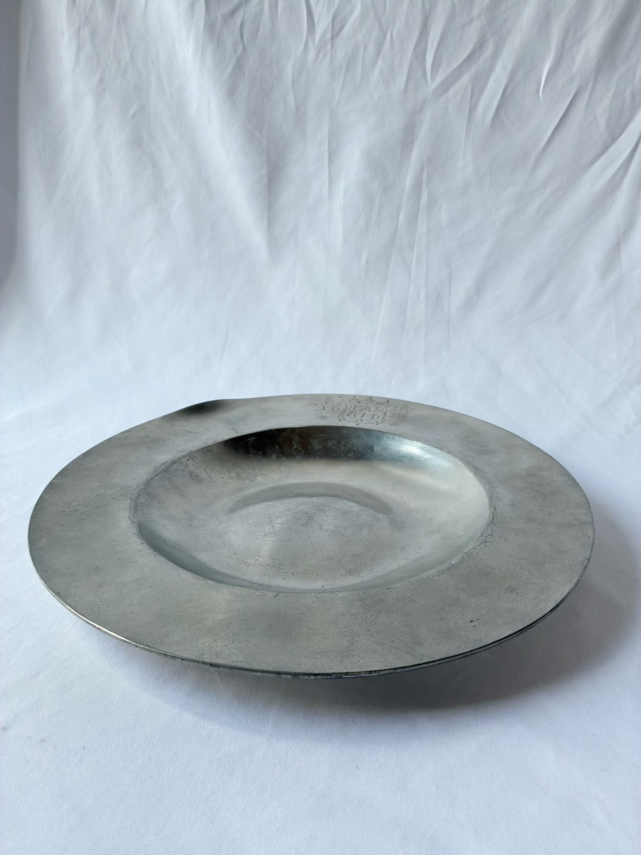 NORWAY Antique “Askvoll Brug”Pewter Tray | CARBOOTS