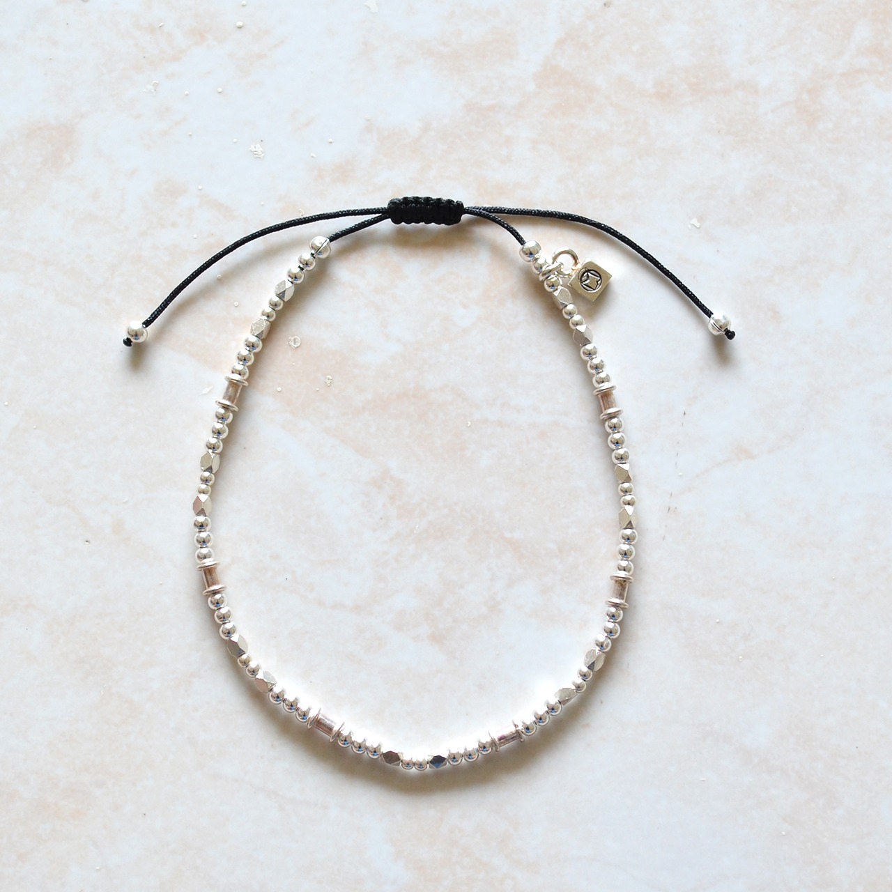 Mix Beads Bracelet with Cord (メンズ)