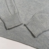 カシミヤ100% pure cashmere タートルネック ピュアカシミア ウールニットセーター サイズ M /メランジ 水色系×ベージュ系/レディース