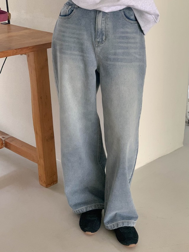 (予約) AREING / Management denim pants 1color