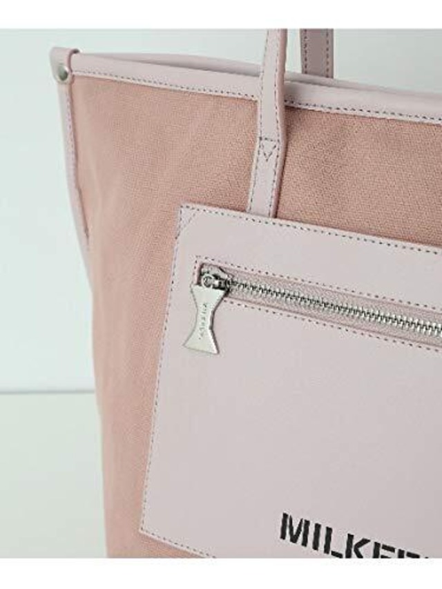 [ミルクフェド] トートバッグ FAUX LETHER PATCH TOTE 103203053015