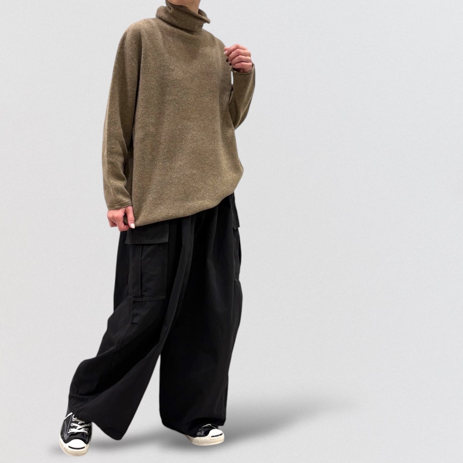 SALE！パドカレ　コンパクトコットン　グラグランカーゴパンツ pas de calais コンパクトコットングログラン カーゴパンツ | CoCo Cuore