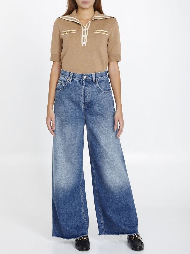 ホースビット付きウール ポロシャツ By:GUCCI(グッチ ホースビット付きウール ポロシャツ By:GUCCI(グッチ