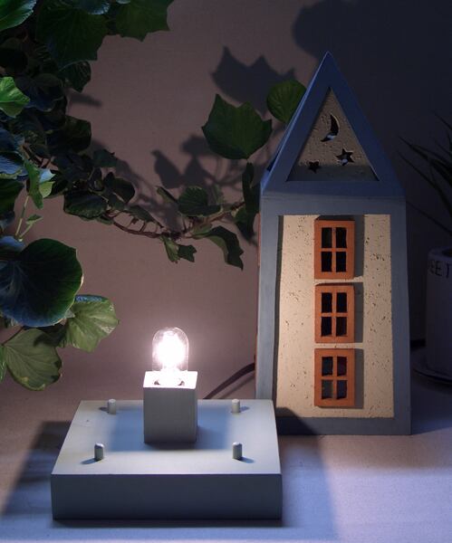 木とステンドグラスのランプ（at_02） | Suzuki Craft