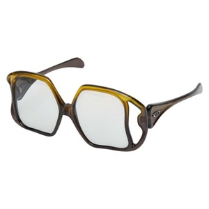 ディオール サングラス ブラウン イエロー プラスチック レディース Dior 【中古】
