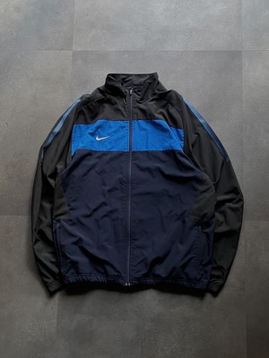 NIKE ナイキ フルジップ ジャケット XL 黒 紺 青 切替 スポーツ