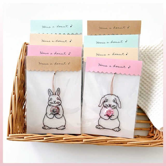 【新色入荷♪】CHIKA WIRE　革ひもオーナメント　うさぎ