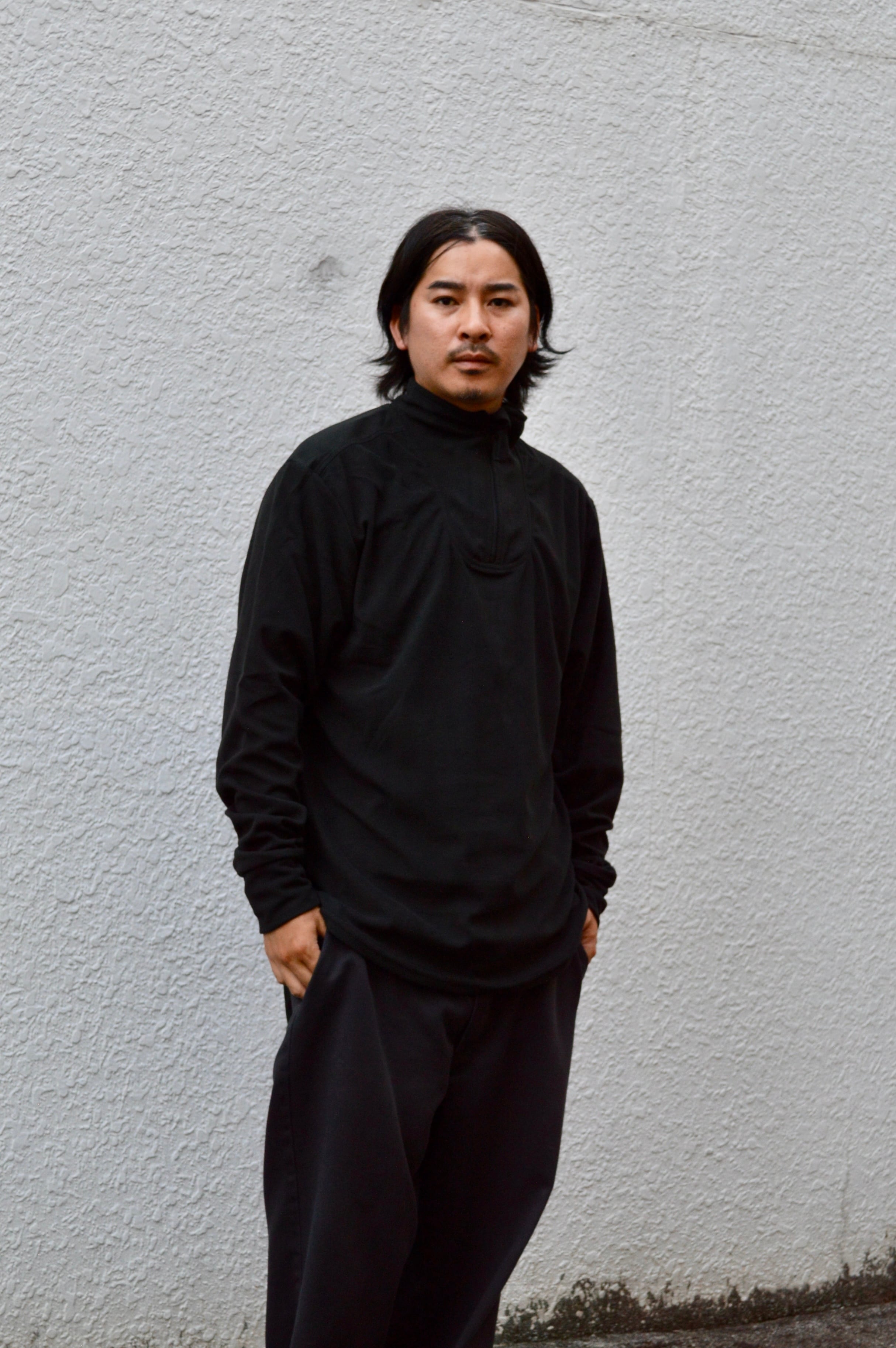 美品 イギリス軍 PCS フリース サーマルシャツ ブラック L PCS (Personal Clothing System) BRITISH ARMY Dead Stock 