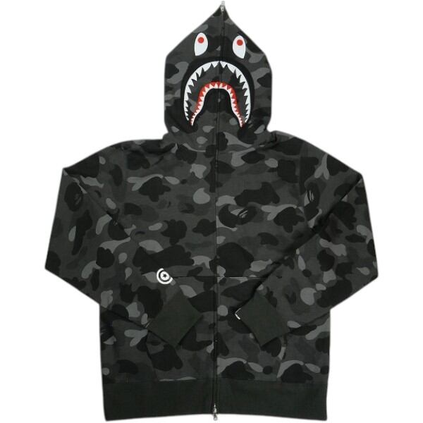 A BATHING APE 迷彩 シャークパーカー GIANT SHARK FULL ZIP HOODIE