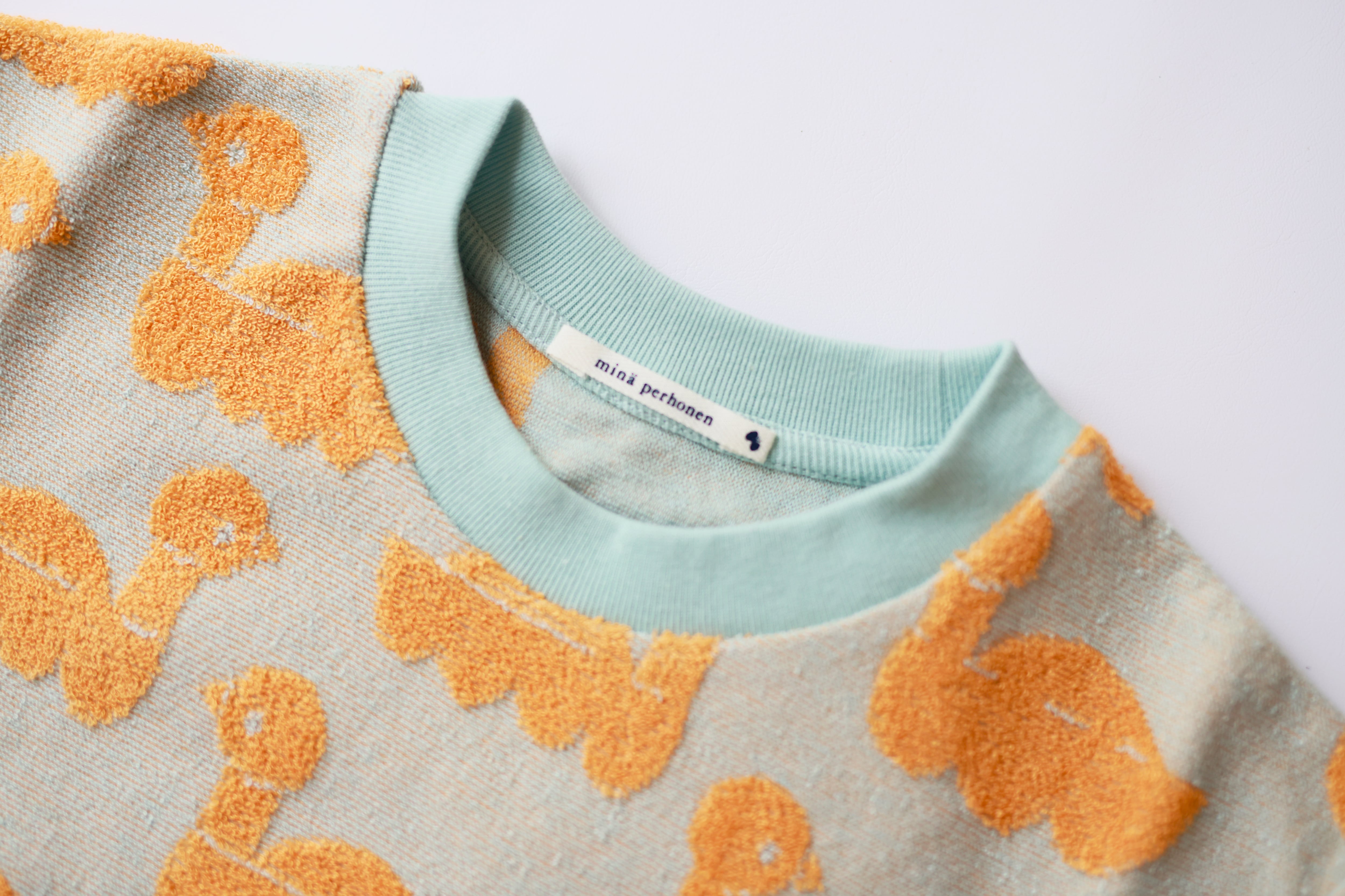 mina perhonen / sea birds カットソー / orange / 90,100cm | crecer