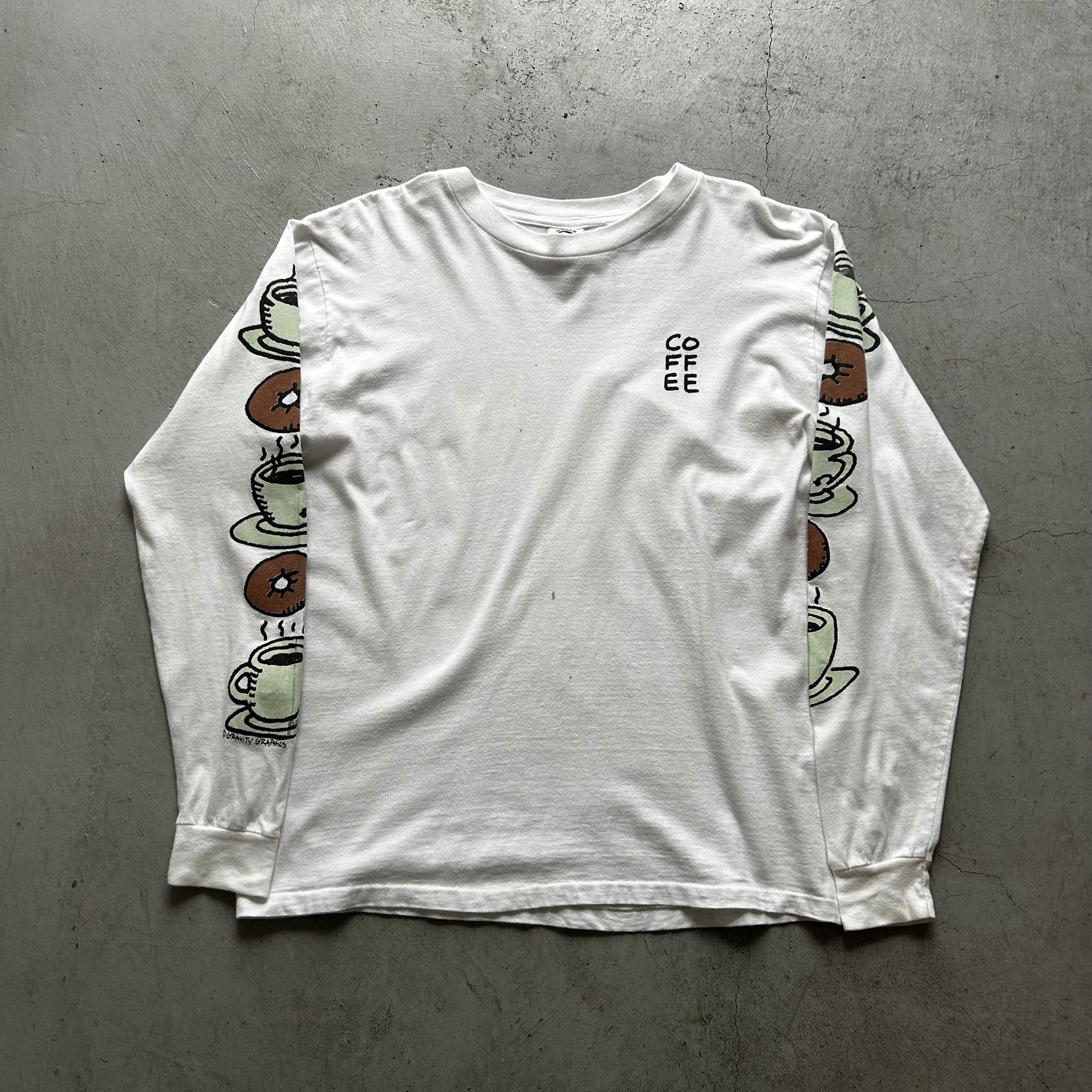 1990s GRAVITY GRAPHICS "Coffee&Donut" L/S T-shirt【高円寺店】