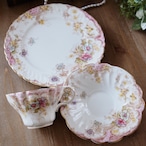 Victorian Floral Trio c.1899｜英国アンティーク 優美な花柄とロココ調のトリオ 1899年登録 カップ＆ソーサー thumbnail 11